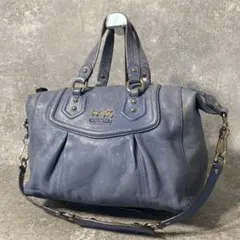 coach Ashley Satchel Bag 2way blue y2k