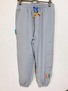 ジョガーパンツ イージーパンツ ナイロン 大きめ 3XL ライトグレー 運動