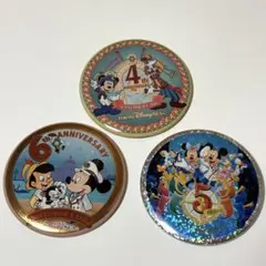 ディズニーシー　4、5、6周年缶バッジのサムネイル