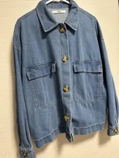 OIL デニムブルー オーバーサイズジャケット　M