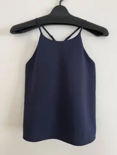 ユニクロ　クレープジャージーブラキャミソール　XS ネイビー