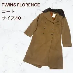 TWINSFLORENCE ツインズフローレンス ファー付きチェスターコート