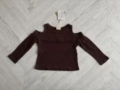 新品　100cm オフショルダー　肩出し　ブラウン