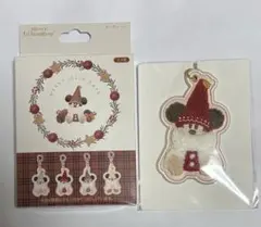【新品】　リルリンリン　キーチェーン　ディズニー　クリスマス　2025 赤