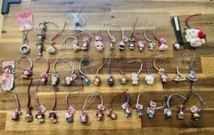 【42個/中古】ご当地キティ 根付け・その他ストラップ まとめセット　限定・廃盤