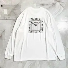 A17472 未使用 シークエル 時計プリント ロンT ホワイト XXLのサムネイル