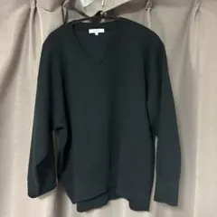 GLOBAL WORK スウェットライクVネックプルオーバー　Lサイズ