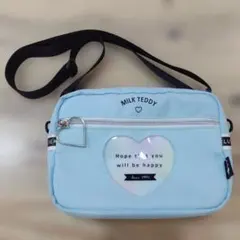 MILK TEDDY 水色 ショルダーバッグ