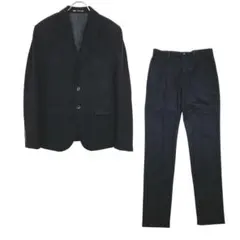 ZARAザラセットアップスーツブラック黒2XL相当54大きいサイズ ザラ セットアップ パンツスーツ 切りっぱなし メンズ SIZE S (S