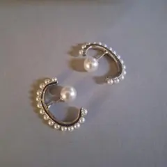 must-have パール風付きイヤーカフ