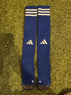 青色 3本ライン サッカーソックス SMサイズ