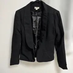 decree ブラック テーラードジャケット XS シンプル ジョーゼット