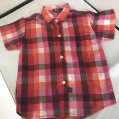 新品未使用✨ポロラルフローレンキッズ半袖チェックシャツフォーマル　入園式　結婚式