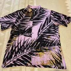 AZUL by MOUSSY 半袖シャツ Lサイズ 葉柄