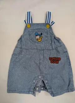 ドナルドダックロンパース デニムブルー