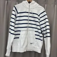 Nike サッカーフランス代表 ホワイト　ダブルジップアップ　パーカー サイズＳ