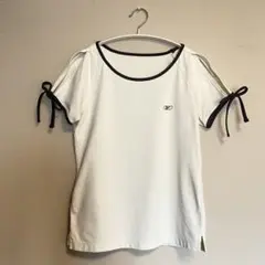 Reebok レディース 半袖 Tシャツ ホワイト ブラック Mのサムネイル