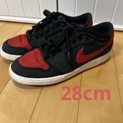 NIKE AIR JORDAN 1 LOW AJKO 28cm BLACKRED