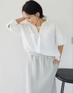 【fifth】ベーシックシンプルシャツ ホワイトのサムネイル