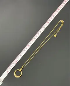 ゴールド リングペンダント ネックレス
