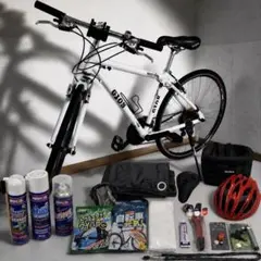 【完成車】GIOS ミストラル 430 ホワイト クロスバイク ✨付属品多数✨のサムネイル