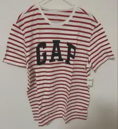 未使用　GAP ギャップ　メンズ　Tシャツ XL ホワイト　レッド ボーダー
