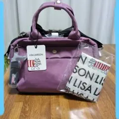 LISA LARSON パープル ショルダーバッグのサムネイル