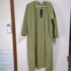★タグ付き新品★ABITOKYO オリーブ ロングカーディガン定価4450円