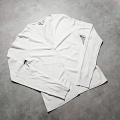 h969H MK KLEIN+ エムケークランプリュス 薄手カーディガン L 白