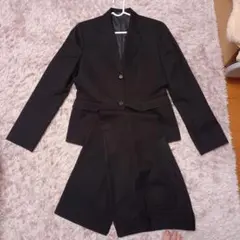 ブラック　スーツ ジャケット・パンツセット