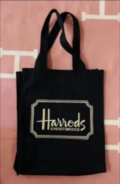 Harrods ハロッズ ロゴ刺繍 トートバッグのサムネイル