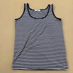 NATURAL BEAUTY BASIC ボーダー タンクトップ Mのサムネイル
