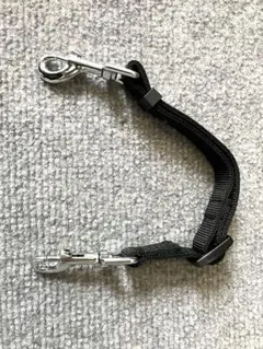 ダブルナスカンのみ　首輪ハーネスのジョイントリード　黒 ショートリード　ラルカのサムネイル