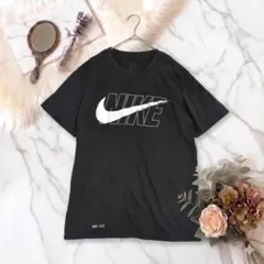 ​極美品 ナイキ Tシャツ DRI-FIT 黒 M L スポーツウェア ロゴ
