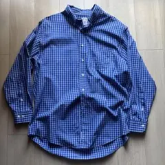 K*け様 ブルックスブラザーズ シャツ チェック ブルー 青 L 長袖 春 ギン