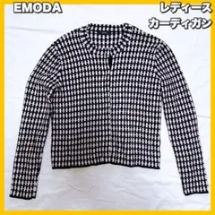 EMODA / エモダ カーディガン　ピンク×ホワイト×ブラックカラーのサムネイル