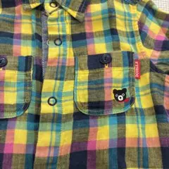 DOUBLE.B チェック柄シャツ