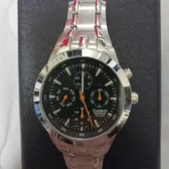 CASIO クロノグラフ 腕時計 ブラック