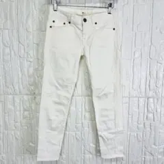 AZUL ホワイトスキニーパンツ XS ストレッチ美脚◎ 夏コーデ　【779】