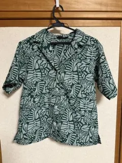 THE NORTH FACE 半袖シャツ Lサイズ グリーン系