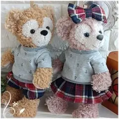 ダッフィー＆シェリーメイ　ポーチサイズ　ペアコスチューム　グレーマリン