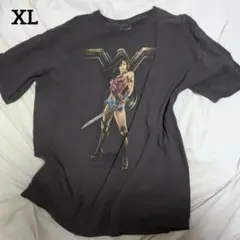 ワンダーウーマンダイアナプリンス Tシャツ ダークグレーXLアメコミ