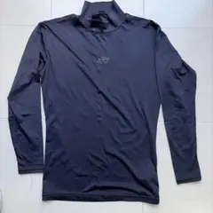 ZETT ネイビー 長袖アンダーシャツ Sサイズ