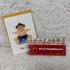 相撲デザイン★メッセージカード＆付箋紙セット★力士