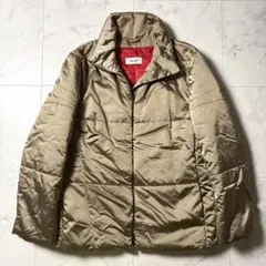 BALLY 中綿パファージャケット 光沢感 40 ブラウン系