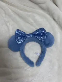 ディズニー カチューシャ ファー 青
