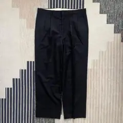 vintage メンズ　スーツ　スラックス　ネイビー　ストライプ　日本製