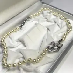 未使用級　正規品　ヴィヴィアンウエストウッド　パールネックレス　オーブ　長さ39