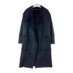 ZARA ブラックムートンロングコート　リバーシブル