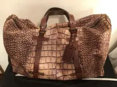 値下げ 未使用 ★ FRANCO DESSI クロコダイル風ボストンバッグ